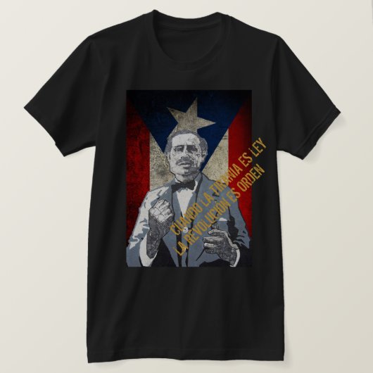 Pedro Albizu Campos T-shirt (Design voorkant)
