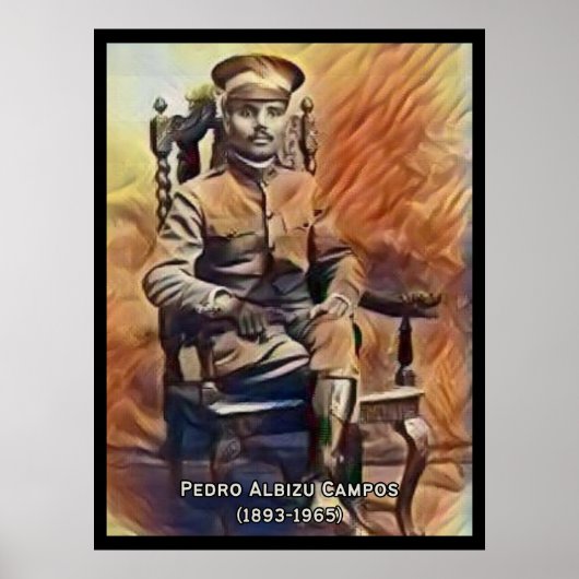 Pedro Albizu Campos Vintage Poster (Voorkant)