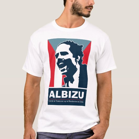 Pedro Albizu Campos - White T-Shirt (Voorkant)