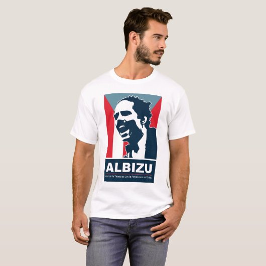 Pedro Albizu Campos - White T-Shirt (Voorkant volledig)