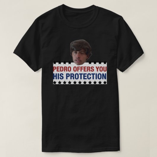 Pedro biedt je zijn bescherming Napoleon Dynamite T-shirt (Design voorkant)