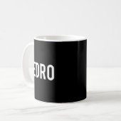 Pedro - Cool New Funny Name Fan Gift Tee  Koffiemok (Voorkant links)