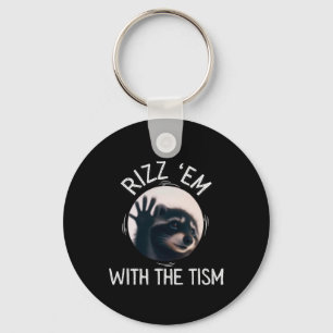 Pedro Dancing Racoon Rizz Em met de TISM Viral R Sleutelhanger