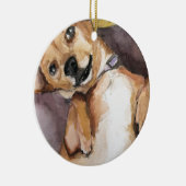Pedro de Chiweenie Keramisch Ornament (Rechts)