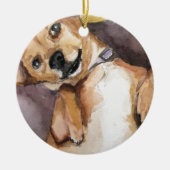 Pedro de Chiweenie Keramisch Ornament (Voorkant)