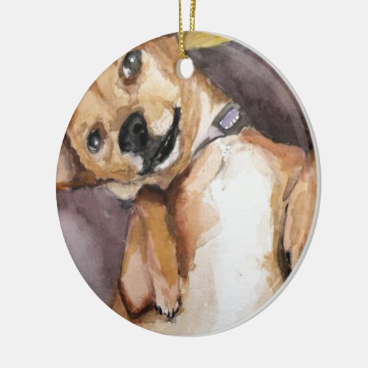 Pedro de Chiweenie Keramisch Ornament (Links)