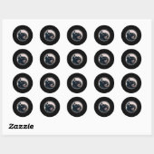 Pedro Grappige wasbeer dansende meme Ronde Sticker (Vel)
