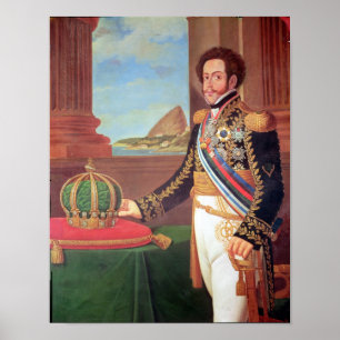 Pedro I Emperor of Brazilië, 1825 Poster