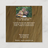 Pedro Iguana 0768 Calling Card Vierkante Visitekaartje (Achterkant)