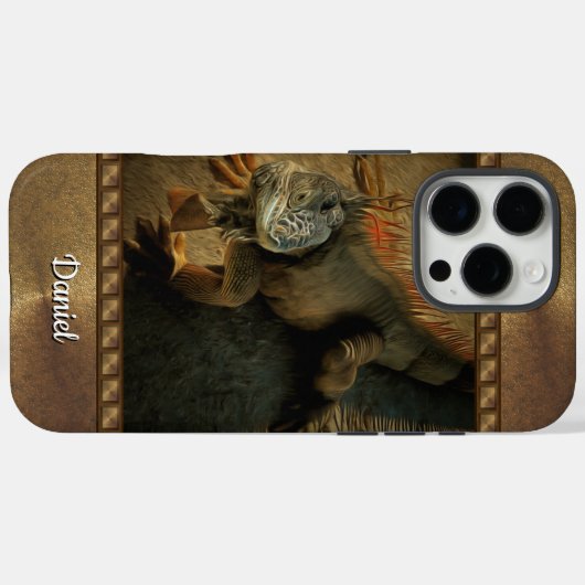Pedro Iguana 0768 Case-Mate iPhone Case (Achterkant (horizontaal))