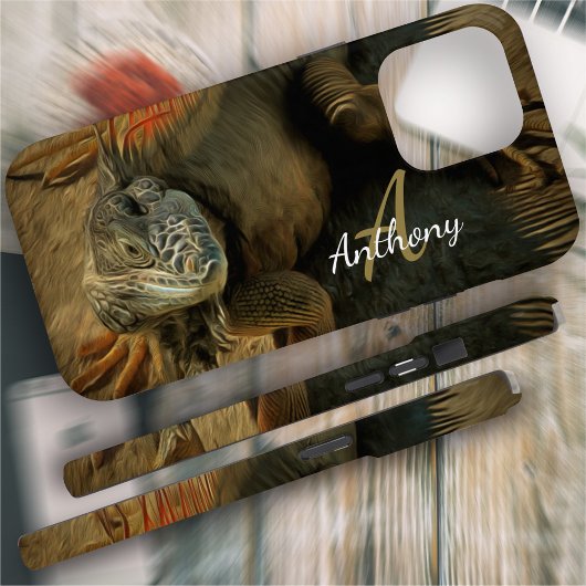 Pedro Iguana 0768 Case-Mate iPhone Case