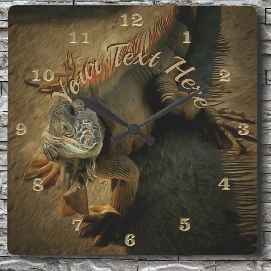 Pedro Iguana 0768 Vierkante Klok