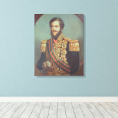 Pedro II Emperor van Brazilië Canvas Afdruk (Insitu (Houten vloer))