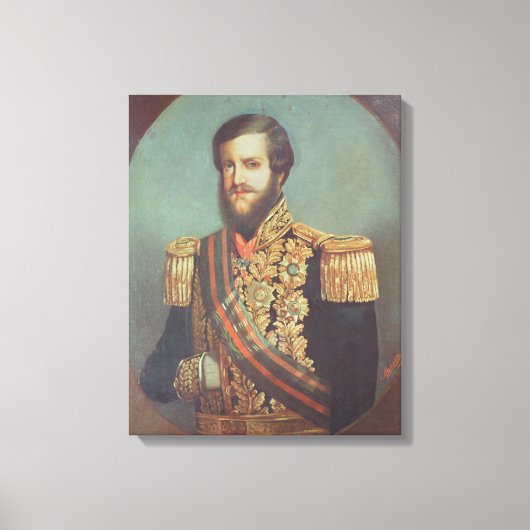 Pedro II Emperor van Brazilië Canvas Afdruk (Voorkant)