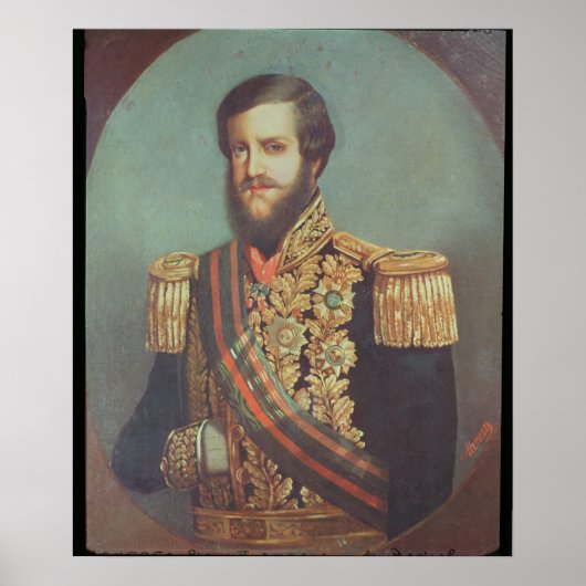 Pedro II Emperor van Brazilië Poster (Voorkant)