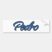 Pedro Name blue Aufkleber Sticker Autoaufkleber (Voorkant)