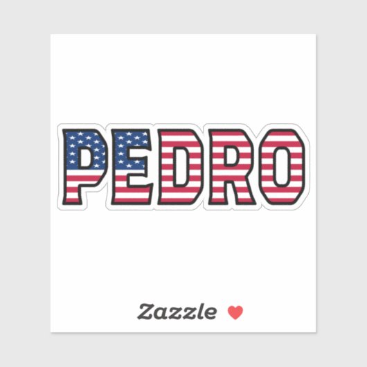 Pedro Name Vorname USA Sticker Stickerset (Vel)