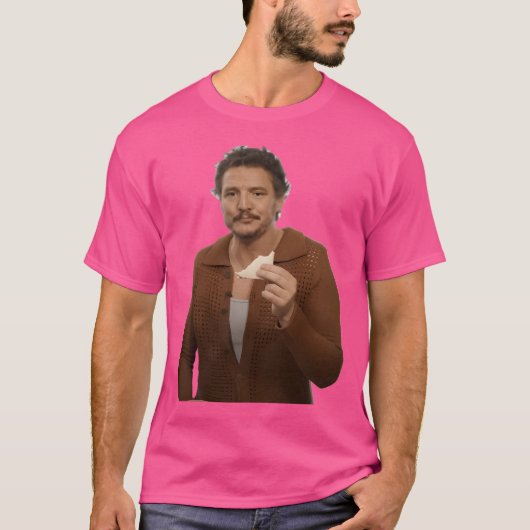 Pedro Pascal eet een broodje... T-shirt (Voorkant)