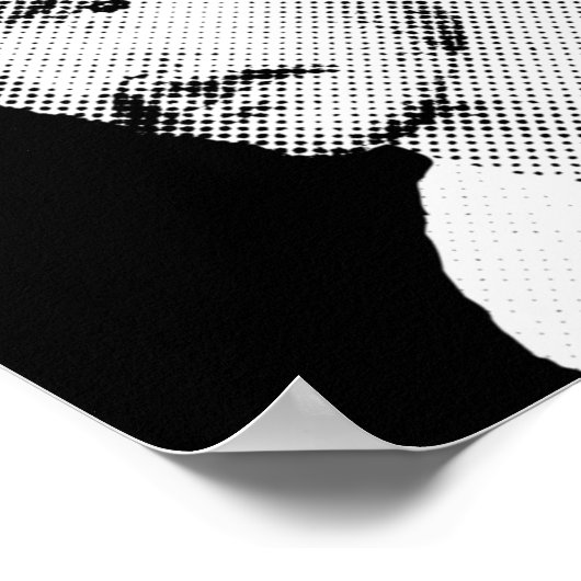 Pedro Pascal halve Tone  Art Poster (Hoek)