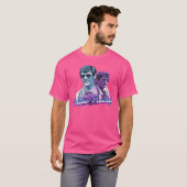 Pedro Pascal - Retrowave Fan Art T-shirt (Voorkant volledig)