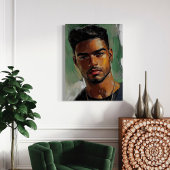 Pedro – Portret van een Afro-Latino Man Poster