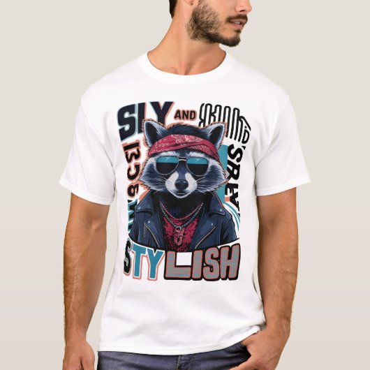 Pedro Raccoon stijlvol T-shirt (Voorkant)