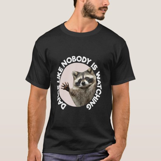 Pedro Racoon Funny Animal Schattige Design Fun Dan T-shirt (Voorkant)
