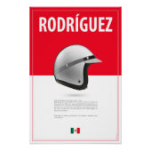 Pedro Rodriguez Helmet Perfect Poster (Voorkant)