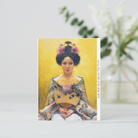 Pedro Sáenz (1864-1924), Disfraz japonesa Briefkaart (Staand voorkant)