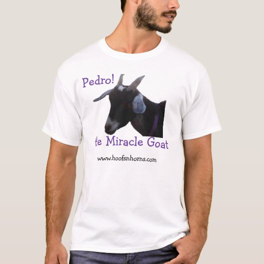 Pedro the Mirakel Goat T-shirt (Voorkant)