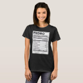 Pedro Voeding Informatie Probleem Oplossen Hard T-shirt (Voorkant volledig)