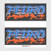 Pedro Vorname Name Graffiti Aufkleber Sticker (Vel)
