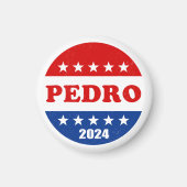 Pedro Voter Button 2024 Verkiezingen Verenigde Sta Magneet (Voorkant)