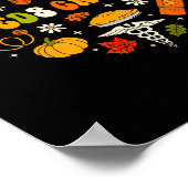 Peds Crew Nurse Fall Heart Pediatric Pumpkin Thank Poster (Hoek)