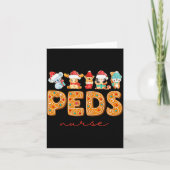 Peds Nurse Gingerbread Christmas Pediatric Nurse H Kaart (Voorkant)