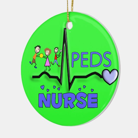PEDS NURSE kerstversiering Keramisch Ornament (Links)
