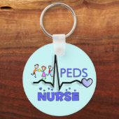 PEDS NURSE QRS Design T-Shirts & Gifts Sleutelhanger (Voorkant)