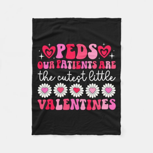Peds Nurse Valentine Pediatric Nursing Valentines  Fleece Deken (Voorkant)