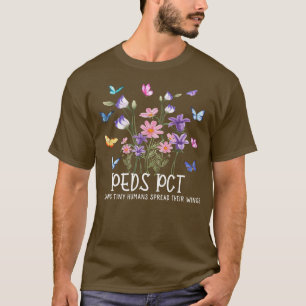 Peds PCT Butterflies Pediatrische cna Gift for Men T-shirt