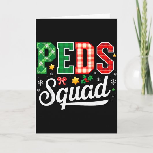 Peds Squad Pediatric Nursing Funny Pediatric Nurse Kaart (Voorkant)