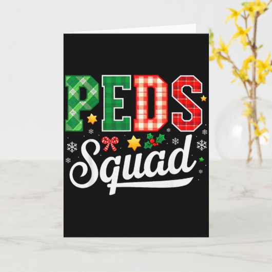 Peds Squad Pediatric Nursing Funny Pediatric Nurse Kaart (Gele Bloem)