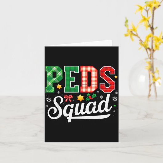 Peds Squad Pediatric Nursing Funny Pediatric Nurse Kaart (Gele Bloem)