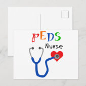 PEDS-verpleegster Briefkaart (Voorkant / Achterkant)