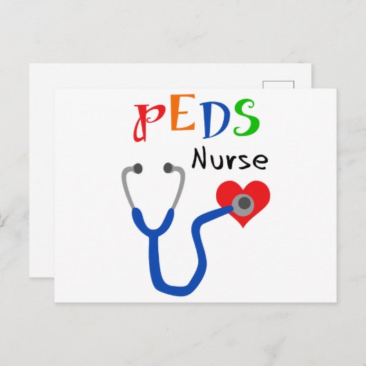 PEDS-verpleegster Briefkaart (Voorkant / Achterkant)