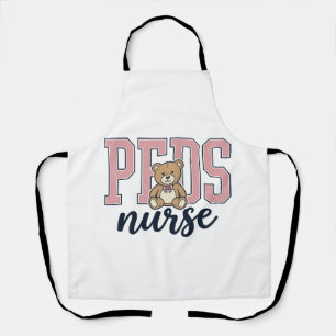 Peds Verpleegster Teddy Beer Vintage Shirt Ontwerp Schort