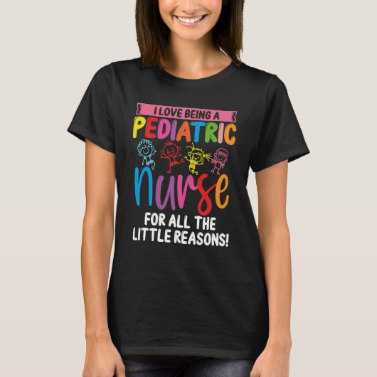 PEDS verpleegster voor alle kleine kinderen T-shirt (Voorkant)