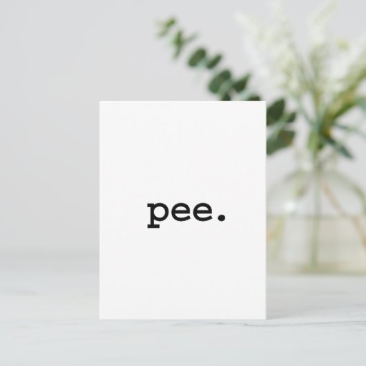 pee. briefkaart (Staand voorkant)