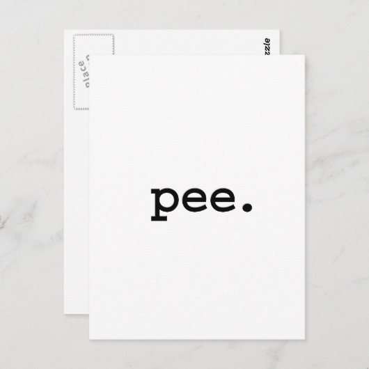 pee. briefkaart (Voorkant / Achterkant)