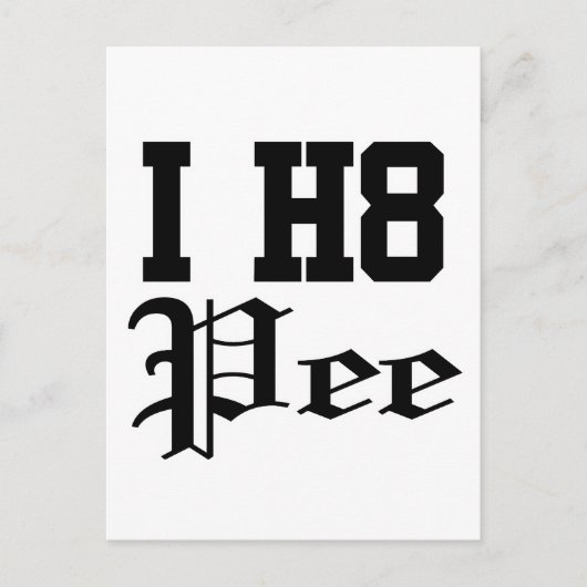 pee briefkaart (Voorkant)