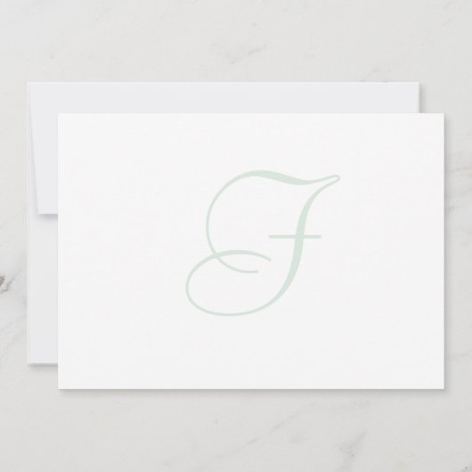 Pee Gee Hydrangea Flowers Monogramed Blank Note Kaart (Achterkant)